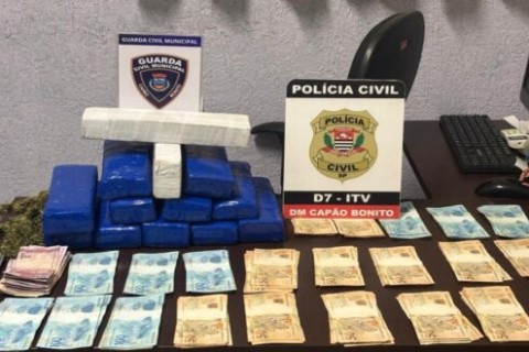 Homem é Preso em Capão Bonito com Mais de 9 kg de Maconha e R$ 25 Mil em Dinheiro