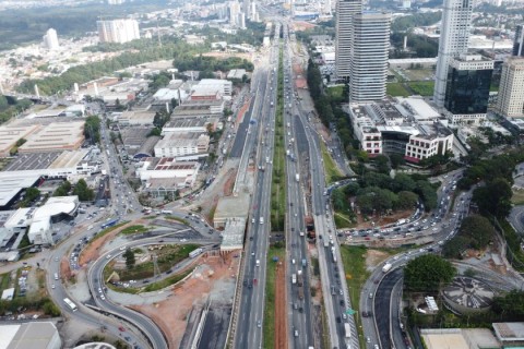 CCR ViaOeste realiza operações noturnas no Trevo de Alphaville para ampliação do viaduto