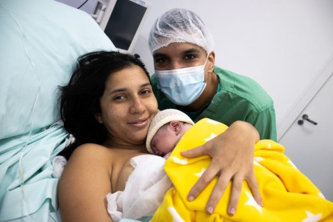 Primeiro parto é realizado no Novo Hospital e Maternidade em Santana de Parnaíba